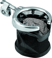 Kuryakyn Universal Passenger Drink Holder With Basket Black/Chrome