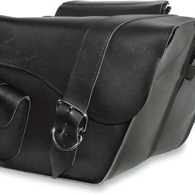 Willie & Max Universal Ranger Large Slant Saddlebags (16 in L x 11 in H x 6.5 in W) - Black