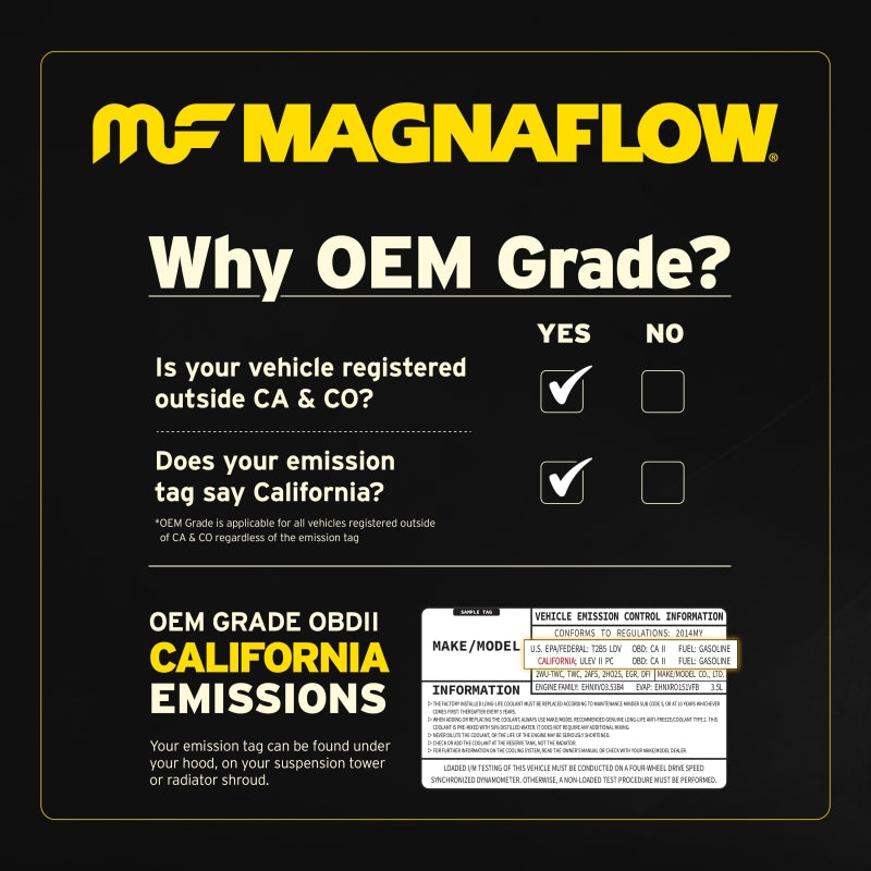 MagnaFlow Universal Catalytic Converter 3 W/Dual Air