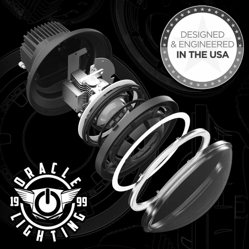 ORACLE Lighting 0718 Jeep Wrangler JK Oculus 7in Switchback Bi-LED Projector Headlights