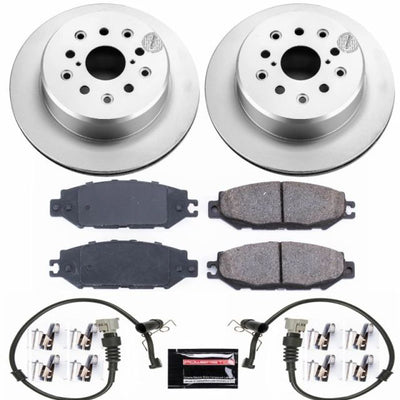Power Stop 95-00 Lexus LS400 Rear Z17 Evolution Geomet Coated Brake Kit