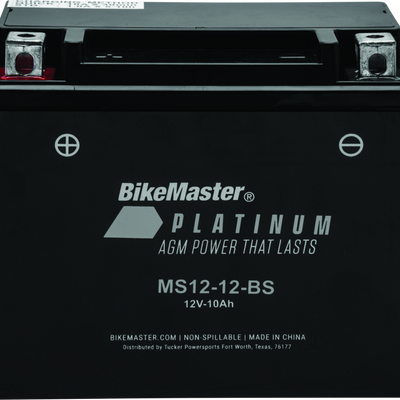 BikeMaster AGM Battery - MS12-12-BS