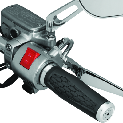 Kuryakyn Hex Grips 1inch Universal Chrome