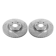 Power Stop 12-15 Land Rover Range Rover Evoque Front Evolution Drilled & Slotted Rotors - Pair