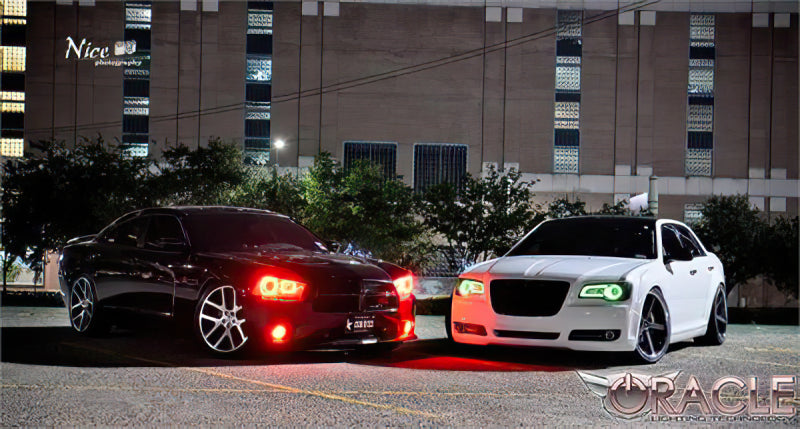 Oracle 11-19 Chrysler 300C DRL Upgrade w/ Halo Kit - ColorSHIFT w/ Simple Controller