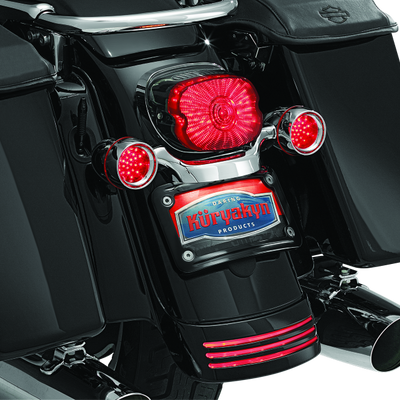 Kuryakyn Curved License Plate Mount Black