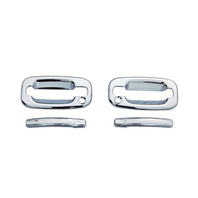 AVS 07-13 Chevy Silverado 1500 Door Handle Covers (2 Door) 4pc Set - Chrome