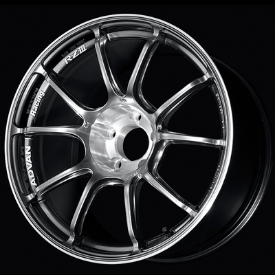 Advan RZIII 18x9.5 / +25 Offset / 5x114.3 BC / 73mm Bore / Hyper Platinum Black & Diamond Cut