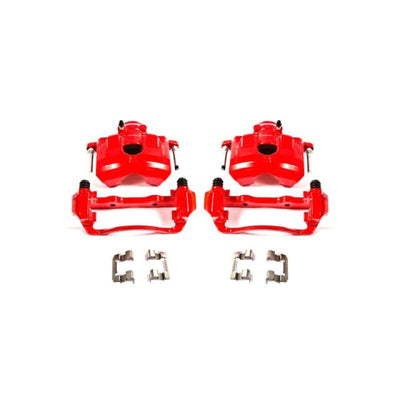 Power Stop 08-11 Ford Focus Front Red Calipers w/Brackets - Pair