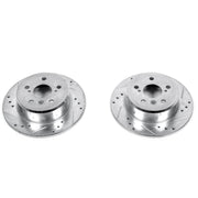 Power Stop 92-96 Lexus ES300 Rear Evolution Drilled & Slotted Rotors - Pair