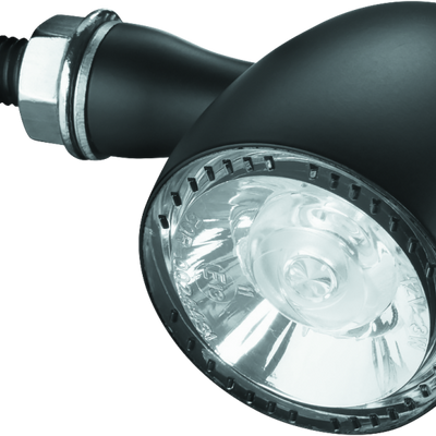 Kuryakyn Bullet 1000 White/Amber Clear Lens Satin Black