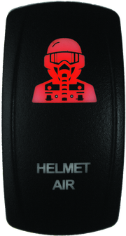 DragonFire Racing Lighted Switch Hel Air On/Off Red