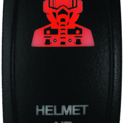 DragonFire Racing Lighted Switch Hel Air On/Off Red