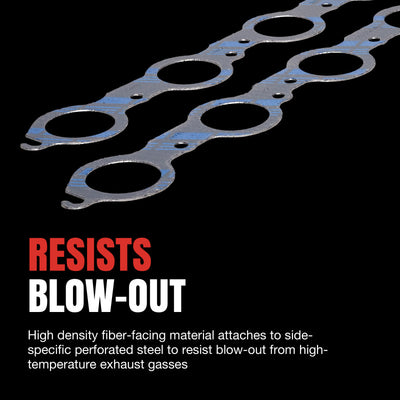 Fel-Pro Ford 260/289/302/351W Windsoe Exhaust Manifold Gasket Set - 1.42 x 1.62 Port Size