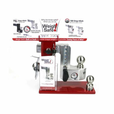 Weigh Safe Countertop POP Display Stand - Red