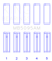 King Engine Bearings Toyota 2E (Size +0.25mm) Main Bearing Set