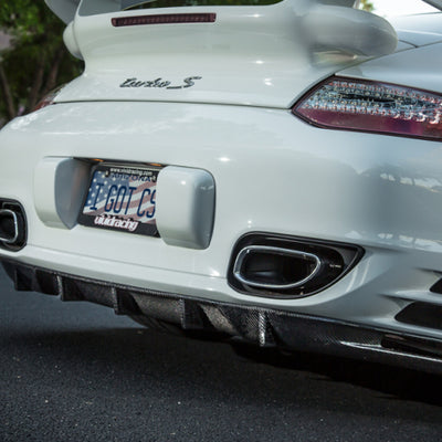 VR Aero 07-13 Porsche 997 Turbo Carbon Fiber Strake Diffuser