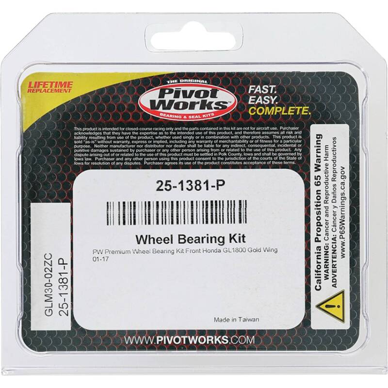 Pivot Works Premium Wheel Bearing