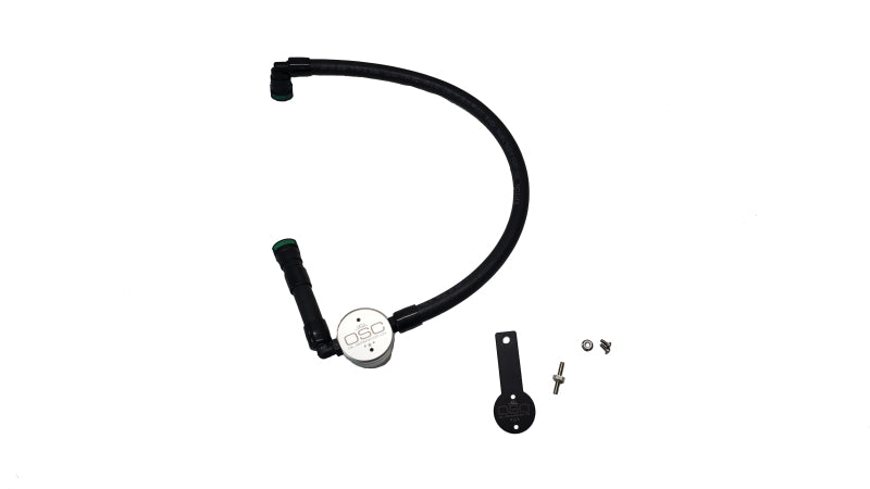 J&L 16-25 Dodge Durango / Jeep Grand Cherokee 3.6L Oil Separator 3.0 Passenger Side - Clear Anod