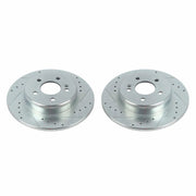 Power Stop 17-18 Mercedes-Benz C300 Rear Evolution Drilled & Slotted Rotors - Pair