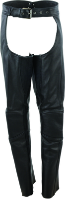 River Road Sierra Leather Chaps Black Womens - Small