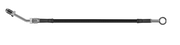 Goodridge 62in Universal Clutch Line w/SS Fittings & Black Hose - Straight Banjo w/M10 Fitting