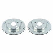 Power Stop 18-19 Nissan Leaf Rear Evolution Drilled & Slotted Rotors - Pair
