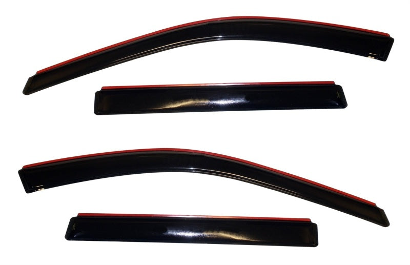 AVS 11-18 Jeep Grand Cherokee (Not L Model) Ventvisor In-Chnl FRT & RR Window Deflectors 4pc - Smoke