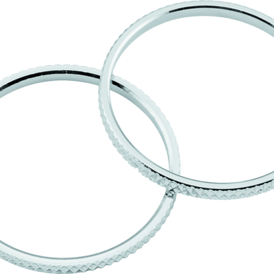 Kuryakyn Knurled Accent Rings Chrome (Pair)