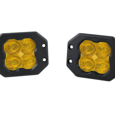 Diode Dynamics SS3 Pro ABL - Yellow Driving Flush (Pair)