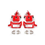 Power Stop 08-09 Audi A3 Rear Red Calipers w/Brackets - Pair