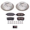 Power Stop 08-17 Mitsubishi Lancer Rear Semi-Coated Rotor Kit