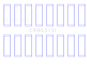 King Engine Bearings Chrysler Jeep V8 287 4.7L (Od+.002in) (Size +0.75mm) Connecting Rod Bearing Set