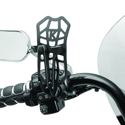 Kuryakyn Free-Flex Device Holder Perch Screw Mount Black