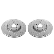 Power Stop 12-18 Volvo S60 Front Evolution Drilled & Slotted Rotors - Pair
