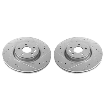 Power Stop 12-18 Volvo S60 Front Evolution Drilled & Slotted Rotors - Pair