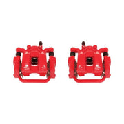 Power Stop 03-08 Infiniti FX35 Rear Red Calipers w/Brackets - Pair