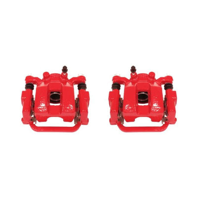 Power Stop 03-08 Infiniti FX35 Rear Red Calipers w/Brackets - Pair