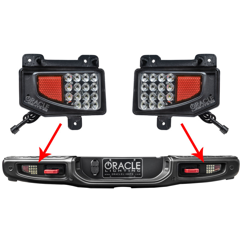 Oracle Jeep Gladiator JT Rear Bumper LED Reverse Lights w/ Plug & Play Harness - 6000K