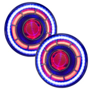 ORACLE Lighting 0718 Jeep Wrangler JK Oculus 7in ColorSHIFT Bi-LED Projector Headlights