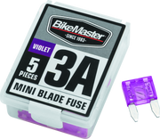 BikeMaster 5Piece 3A Replacement Mini Blade Fuse