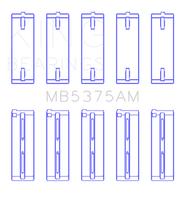 King Engine Bearings Toyota 2Zzge (Size +0.25mm) Main Bearing Set
