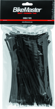 BikeMaster 7.5in Cable Ties (Pack of 100) - Black