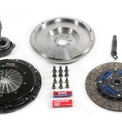 DKM Clutch VW GLI 1.8T 6-Spd Sprung Organic MB Clutch Kit w/Steel Flywheel (440 ft/lbs Torque)