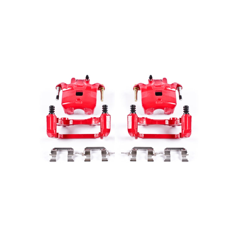 Power Stop 02-04 Infiniti I35 Front Red Calipers w/Brackets - Pair