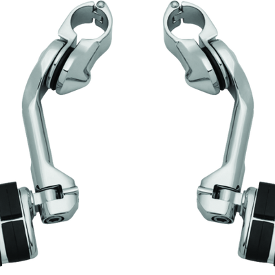 Kuryakyn Tour-Tech Cruise 6in Mount Arm With Dually ISO Pegs 1-1/4in Clamp Chrome