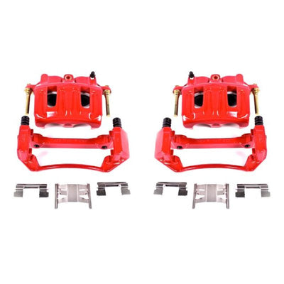 Power Stop 99-03 Ford F-150 Front Red Calipers w/Brackets - Pair