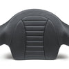 Mustang 14-21 HD FL Touring Extended Arm Wrap-Around Backrest Deluxe - Black w/Grey Stitching