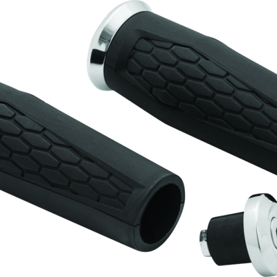 Kuryakyn Hex Grips 7/8inch Universal Chrome
