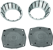 Kuryakyn LED Speaker Bezels 96-13 Touring Models Chrome